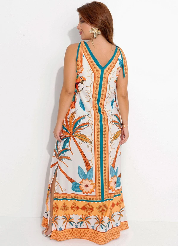 Quintess - Vestido Tropical Color em Malha Fria 11