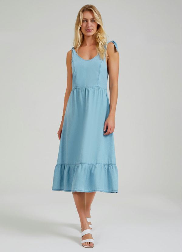 Lunender - Vestido Jeans Azul