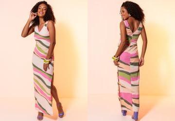 Vestido Abstrata em Malha