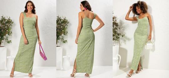 Vestido Abtrato Sensorial em Malha