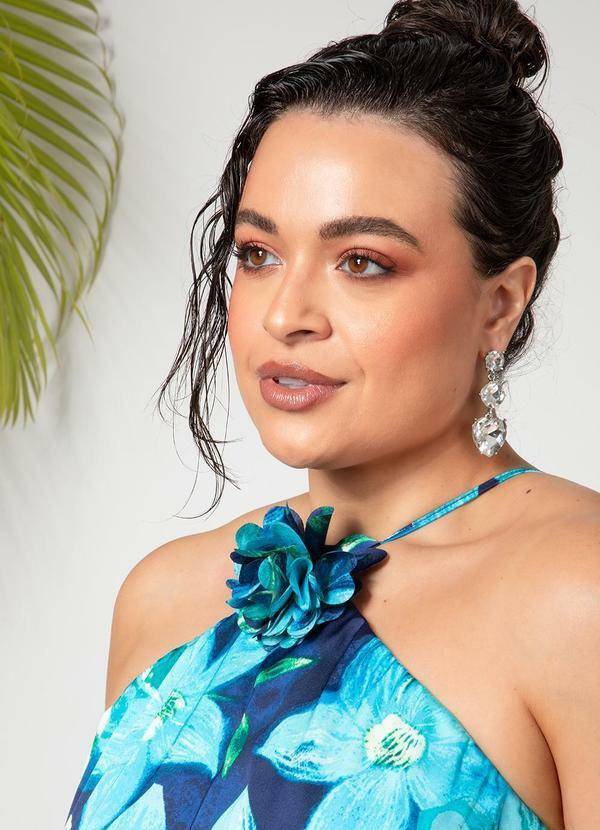 Quintess - Vestido Acqua Floral em Cetim 10