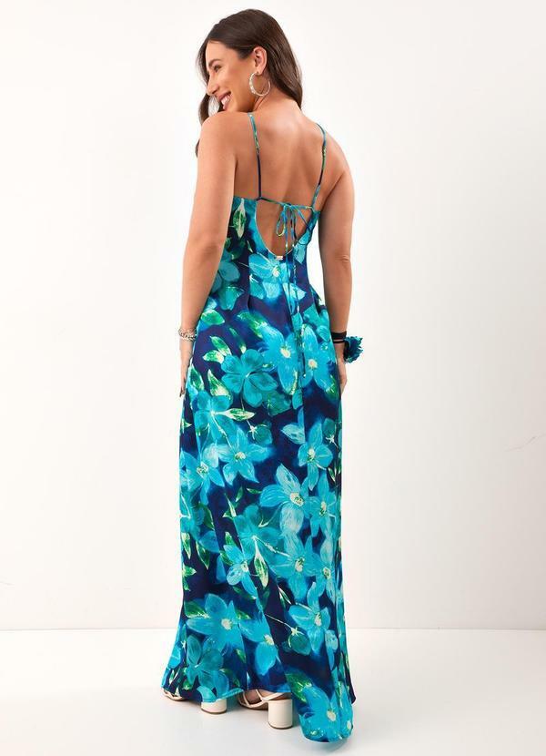 Quintess - Vestido Acqua Floral em Cetim 2