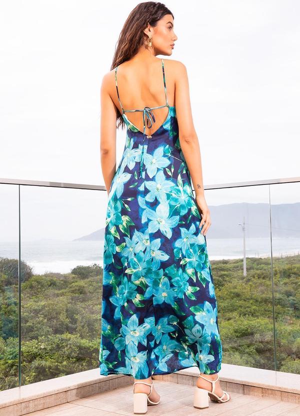 Quintess - Vestido Acqua Floral em Cetim 6