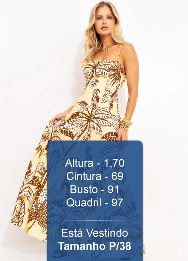 Farm - Vestido Alça Amazônia Amarelo 5