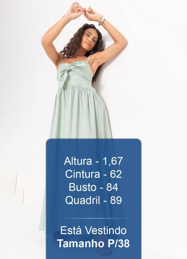 Farm - Vestido Alcinhas Amarração Frente Verde 5