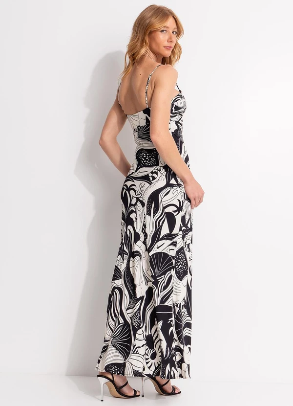 Farm - Vestido Alcinhas Festa de Mar Bege 2