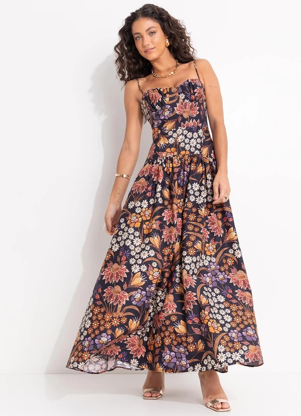 Farm - Vestido Alcinhas Lili Preto