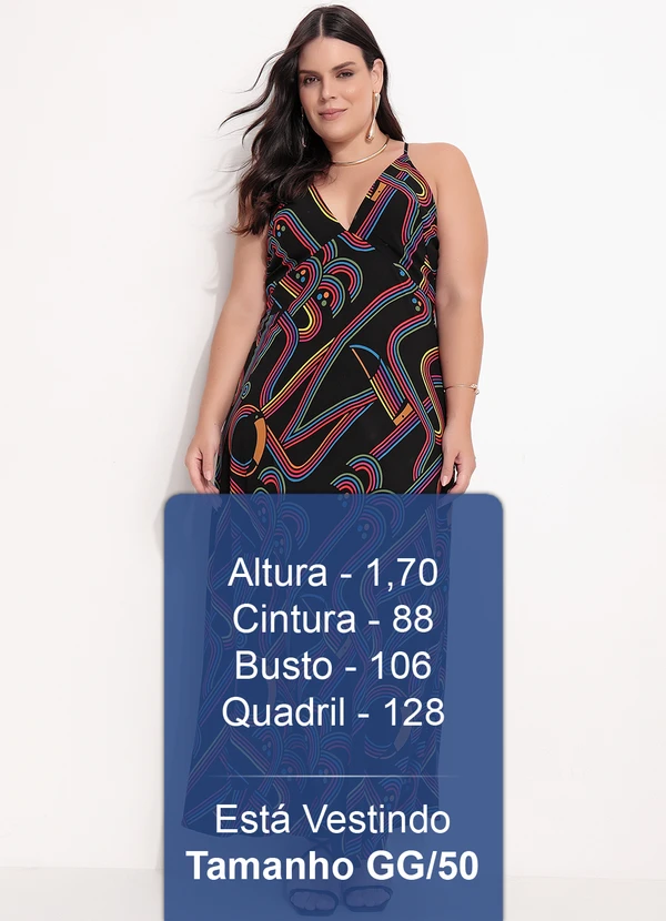 Farm - Vestido Alcinhas Logo Tuca Preto 10