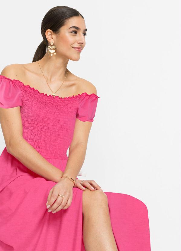 bonprix - Vestido Alongado Rosa 4