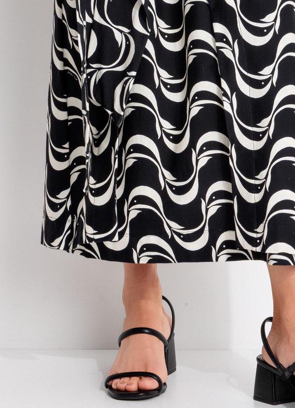 Farm - Vestido Amarração Peixe Copa Preto 8