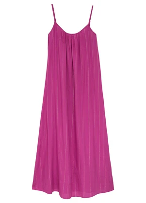 Enfim - Vestido Amplo em Lurex Fúcsia - ENFIM