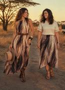 Vestido Animal Print Cervo em Malha