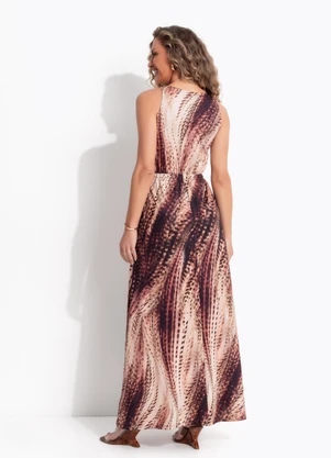 Quintess - Vestido Animal Print Cervo em Malha - QUINTESS
