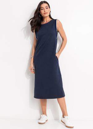 Vestido (Azul) em Moletom