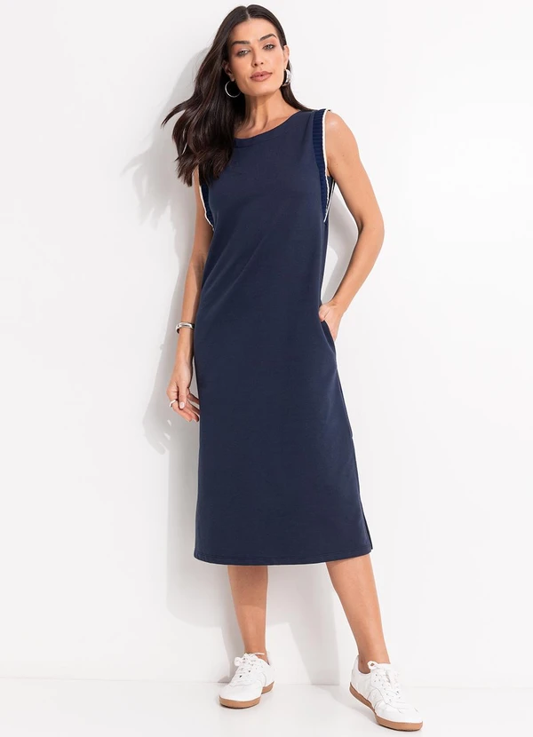 Quintess - Vestido Azul em Moletom