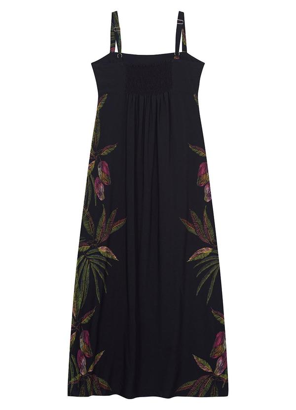 Malwee - Vestido Azul Marinho Longo Tropical 7