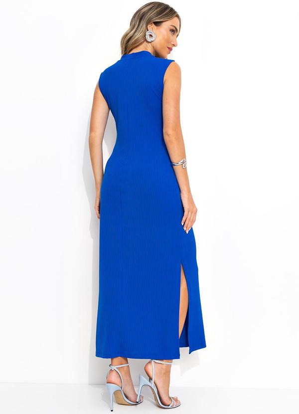 Bimini - Vestido Azul Royal em Canelado 2