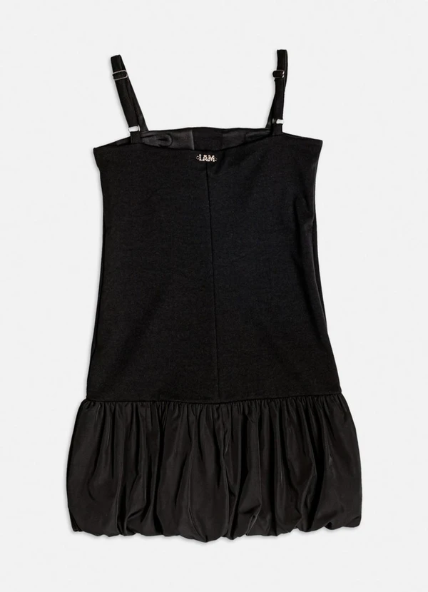 Authoria - Vestido Balonê com Laços em Pedraria Preto 2