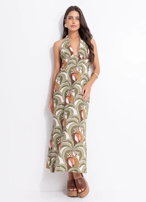 Farm - Vestido Bananada de Tucano Bege - FARM