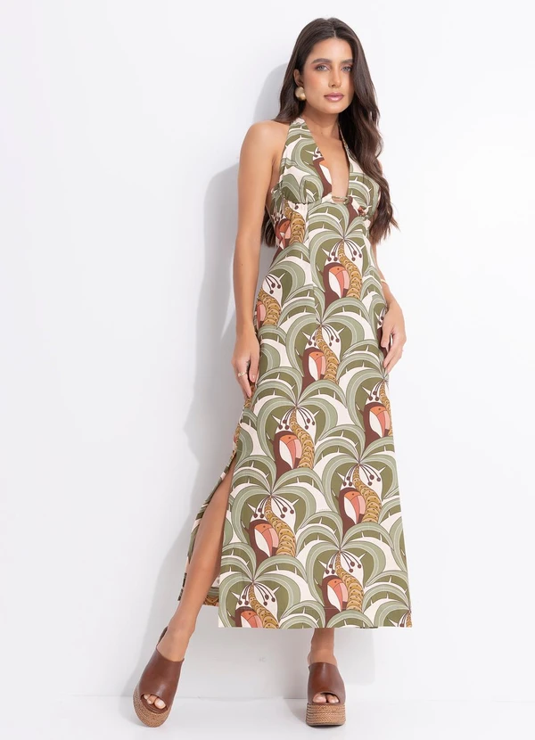 Farm - Vestido Bananada de Tucano Bege 3