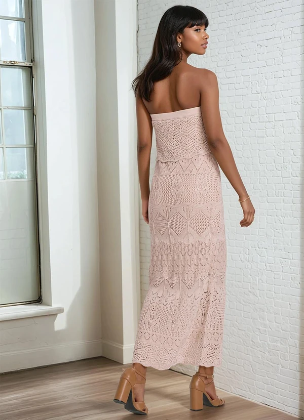 bonprix - Vestido Bege em Tricô 2