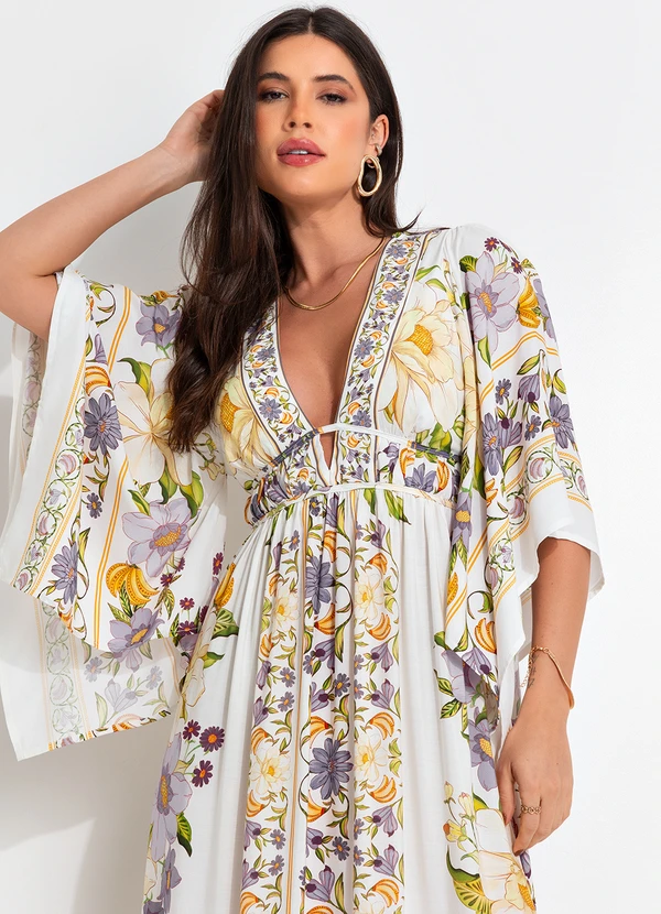 Farm - Vestido Belo Jardim Off White 6