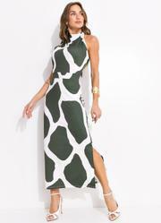 Vestido Bicolor em Malha Fria