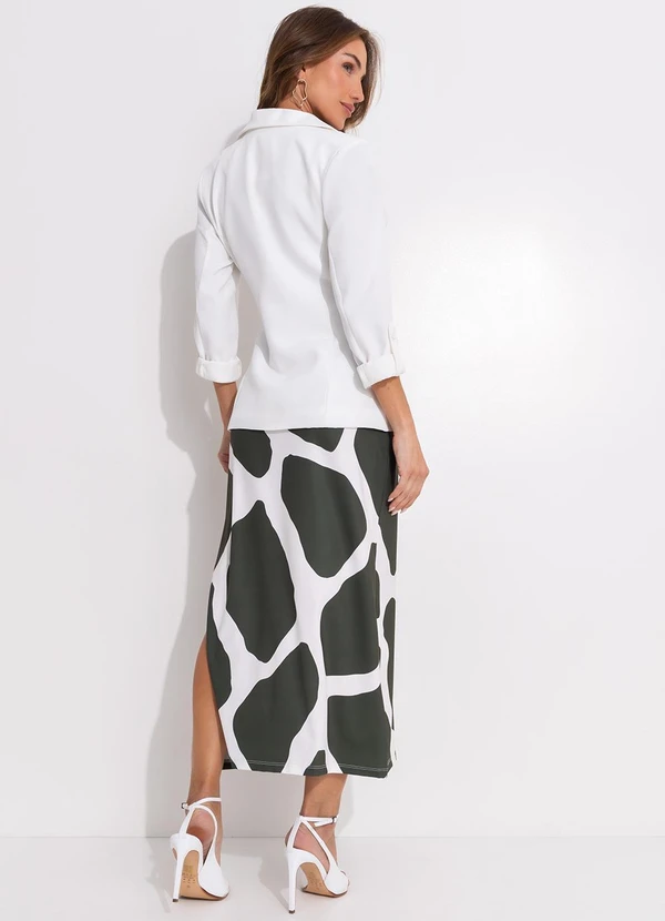 Quintess - Vestido Bicolor em Malha Fria 8