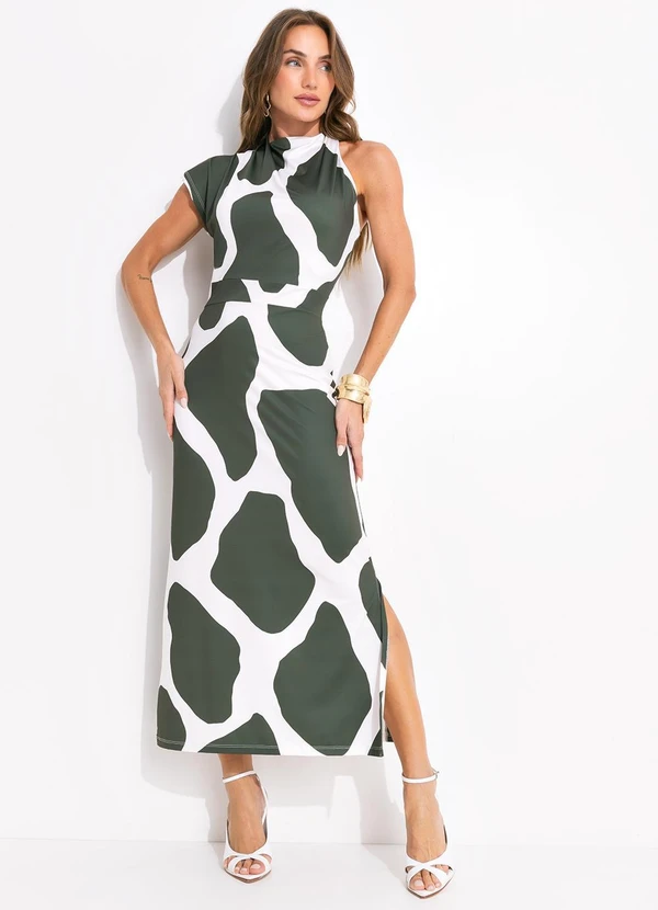 Quintess - Vestido Bicolor em Malha Fria 9