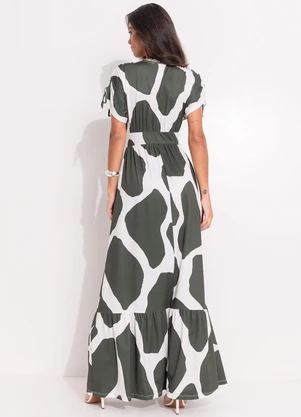 Quintess - Vestido Bicolor em Malha Fria - QUINTESS