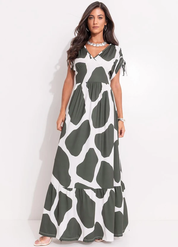 Quintess - Vestido Bicolor em Malha Fria