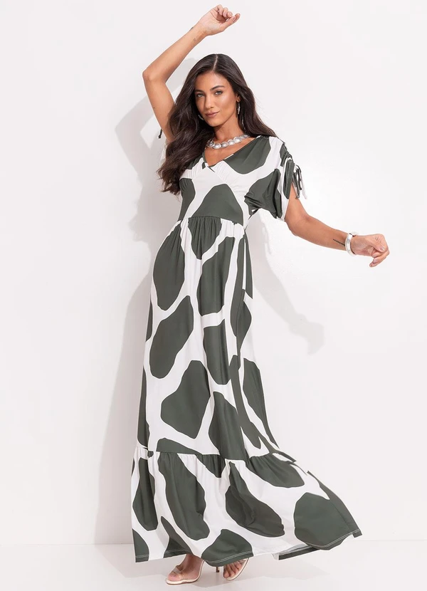 Quintess - Vestido Bicolor em Malha Fria 3