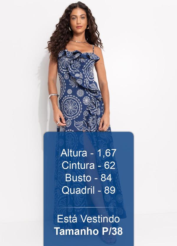 Farm - Vestido Bordado Delicadeza de Banana Azul 5