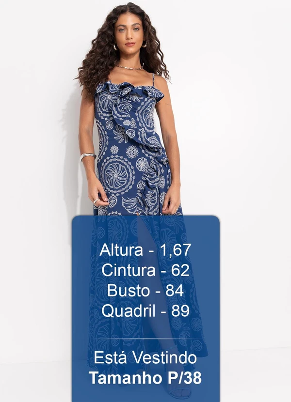 Farm - Vestido Bordado Delicadeza de Banana Azul 5