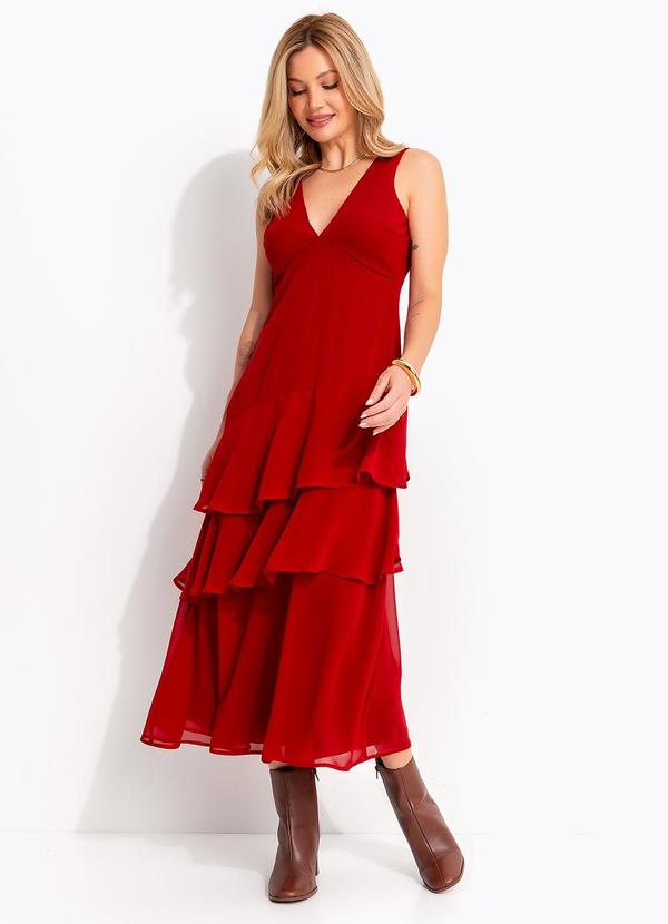 Vestido (Bord�) em Chiffon