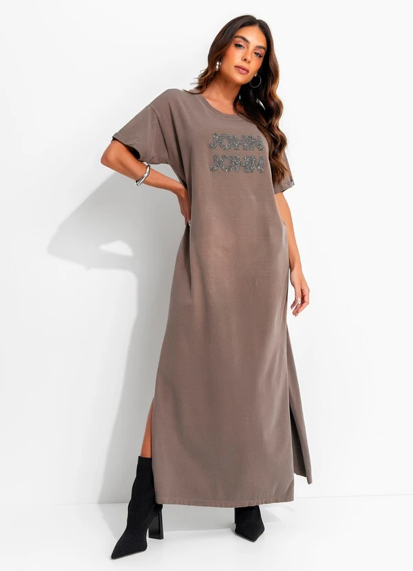 John John - Vestido Bright Jj Marrom 3