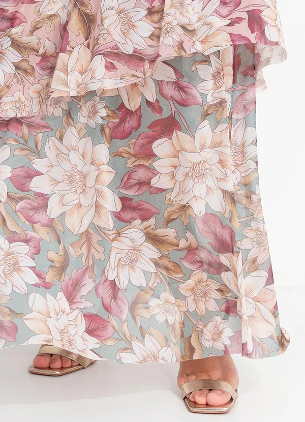 Farm - Vestido Camadas Tule Serena Verde 6