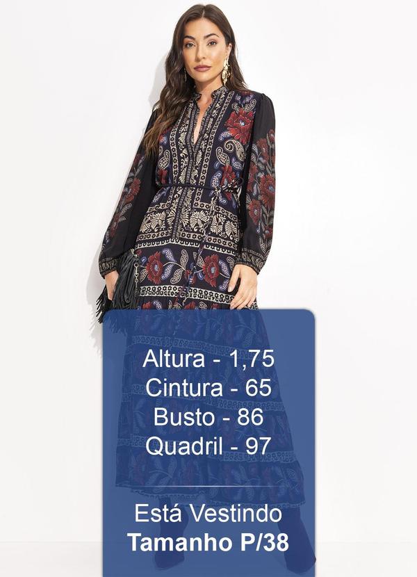 Farm - Vestido Camisa Valentina Preto 5