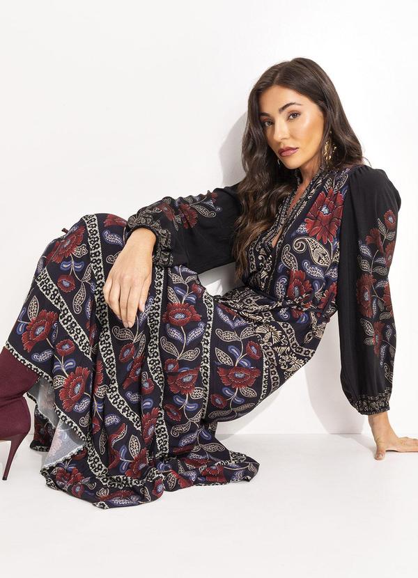 Farm - Vestido Camisa Valentina Preto 6