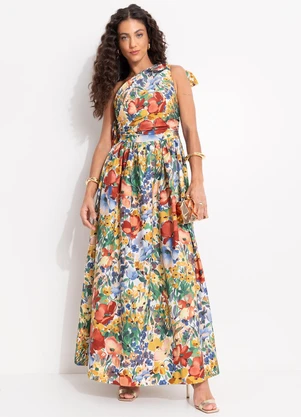 Farm - Vestido Camponesa Amarelo - FARM