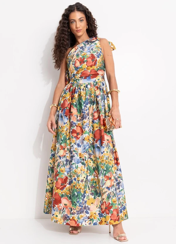 Farm Vestido Camponesa Amarelo