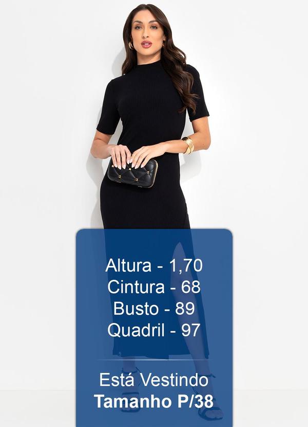 Colcci - Vestido Canelado Preto 5