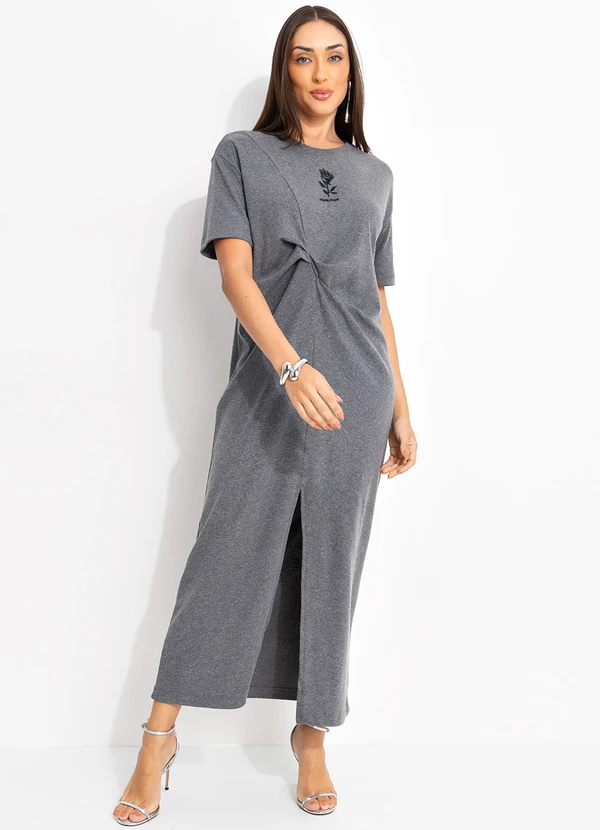 John John - Vestido Cinza