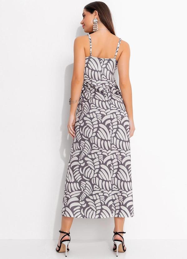 Quintess - Vestido Conchas Bicolor em Malha Fria 2