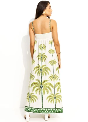 Farm - Vestido Coqueiro Off White - FARM