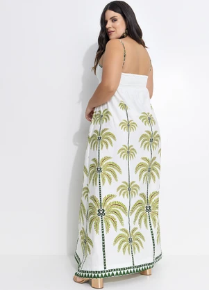 Farm - Vestido Coqueiro Off White - FARM