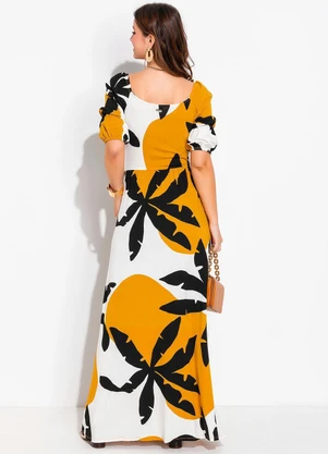 Quintess - Vestido Coqueiros em Malha de Viscose - QUINTESS