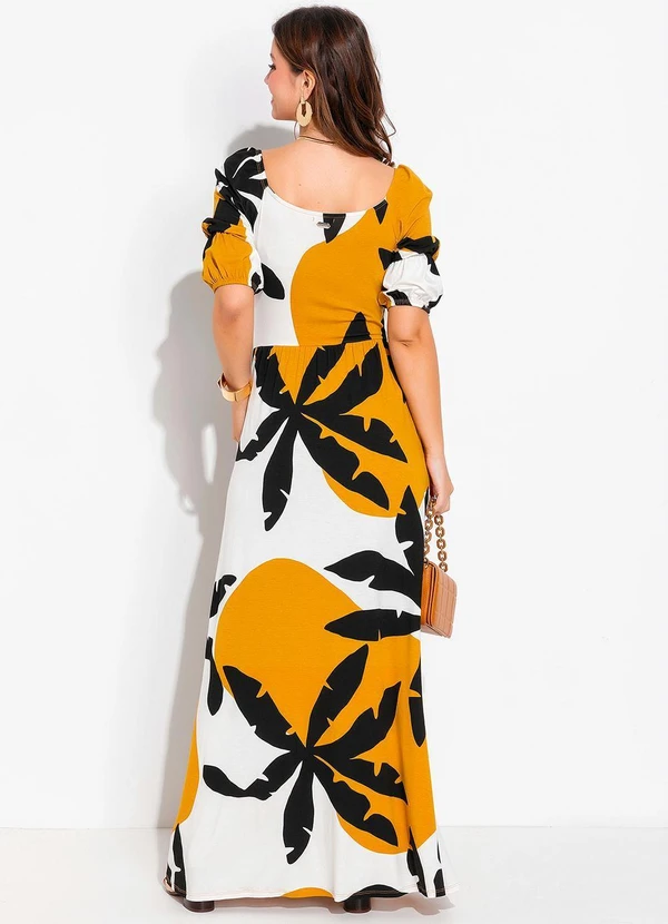 Quintess - Vestido Coqueiros em Malha de Viscose 2