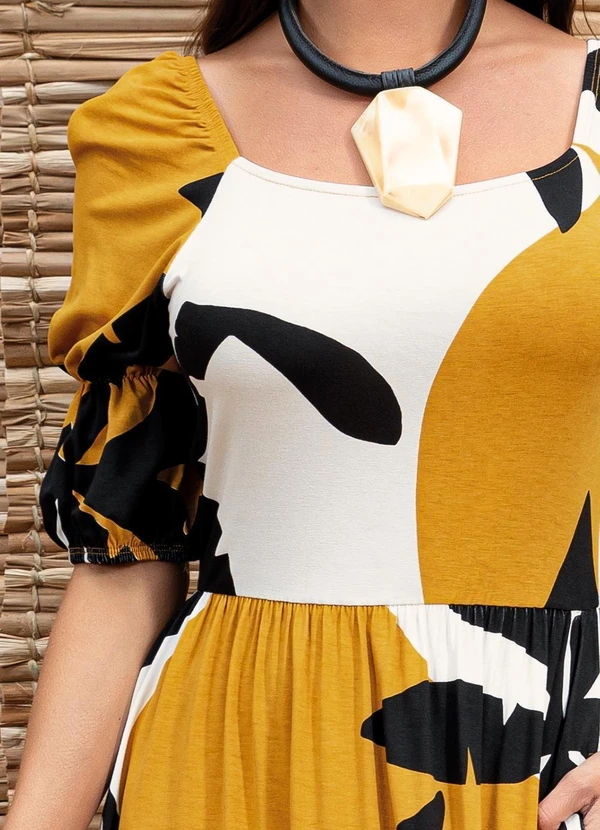 Quintess - Vestido Coqueiros em Malha de Viscose 5