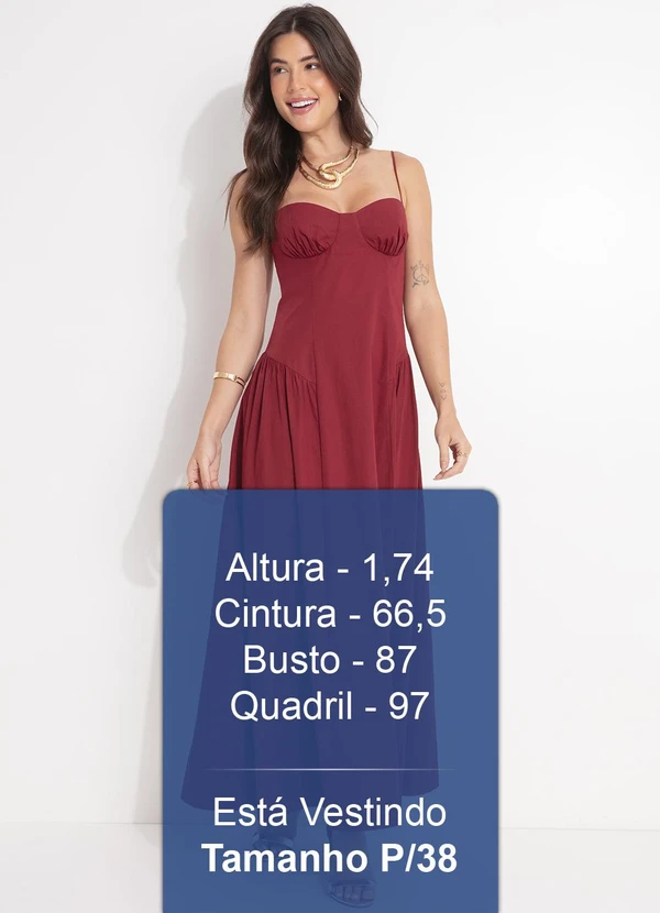 Farm - Vestido Corselet Alcinhas Vermelho 5